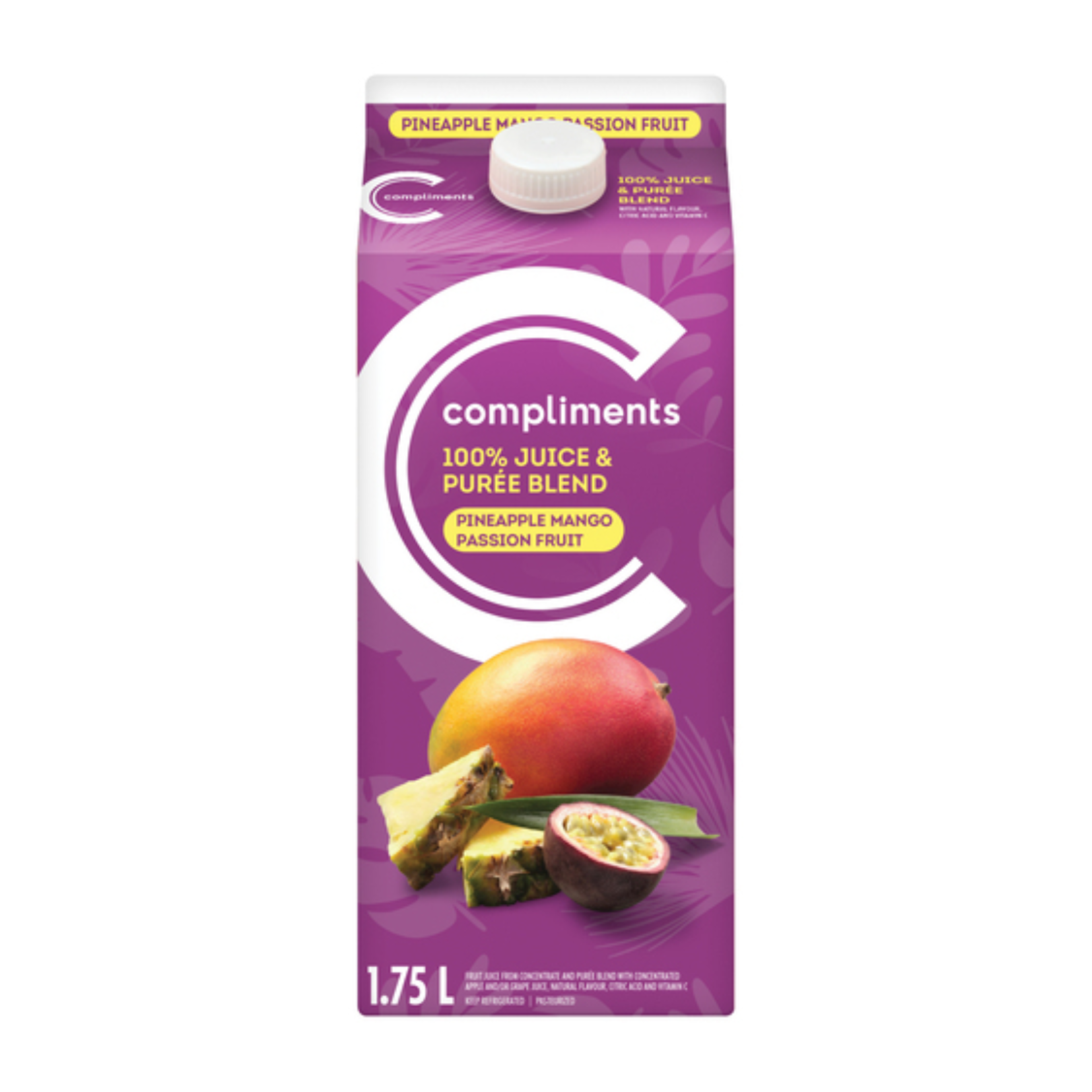 Compliments Pineapple Mango Passion Fruit Juice 1.75L