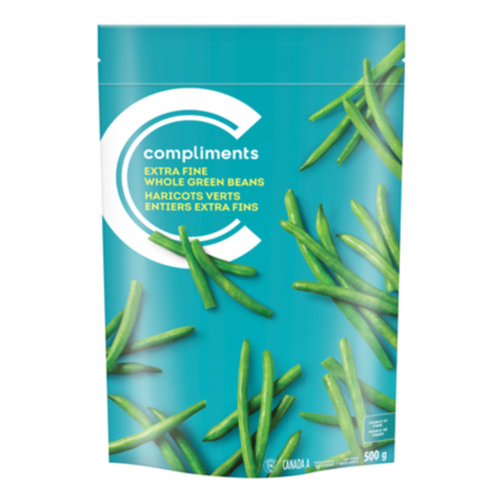 Compliments Frozen Extra Fine Whole Green Beans 500g