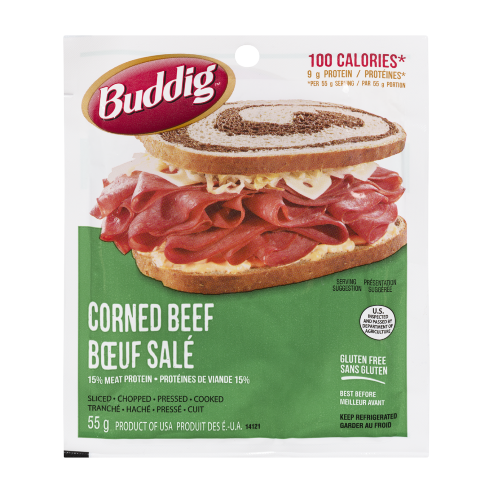 Carl Buddig Corned Beef 55g