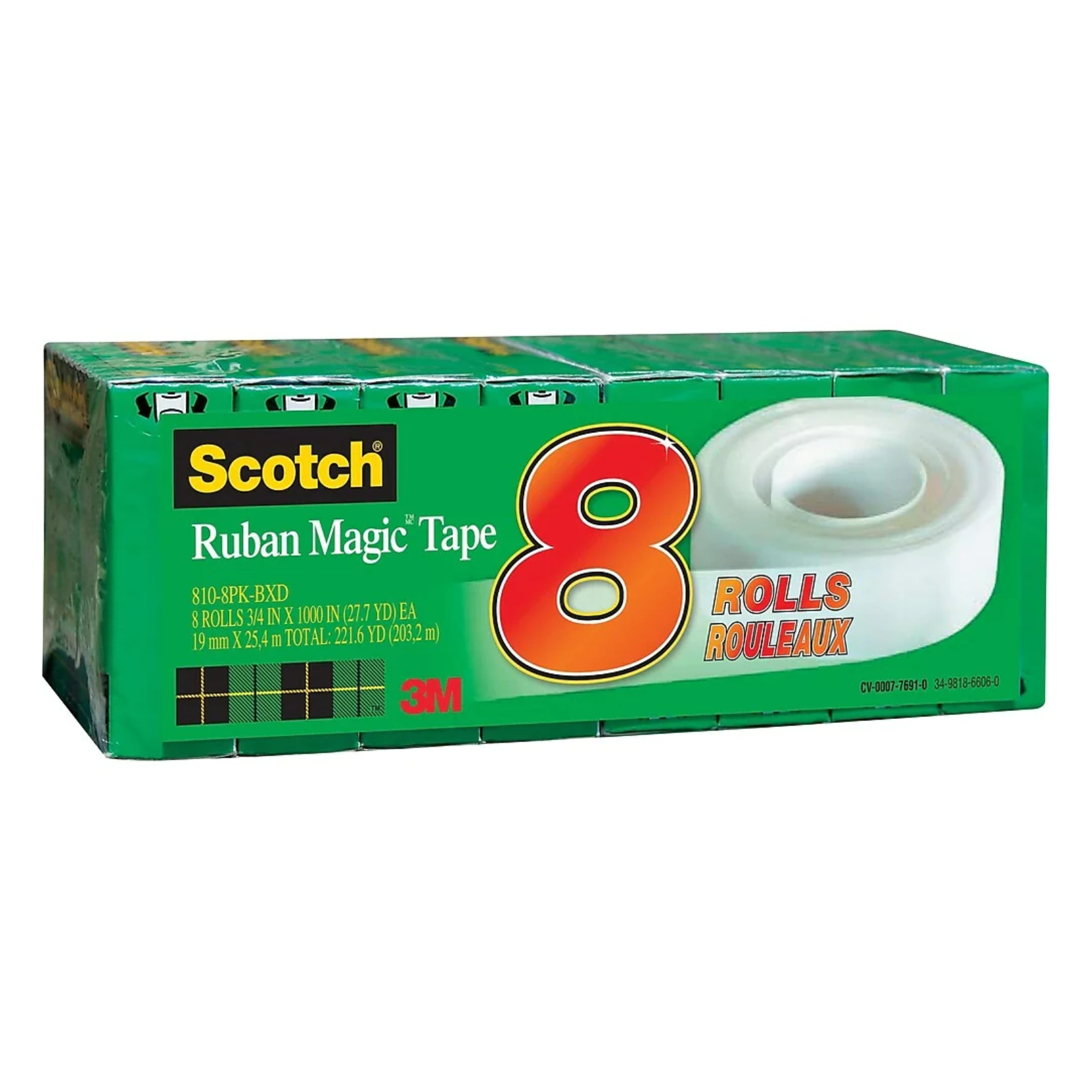 Scotch Boxed Magic Tape 19mm x 25mm 8ct
