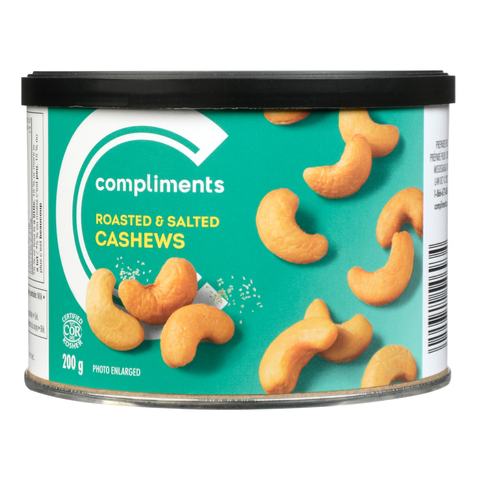 Compliments Roasted & Salted Cashews 200g