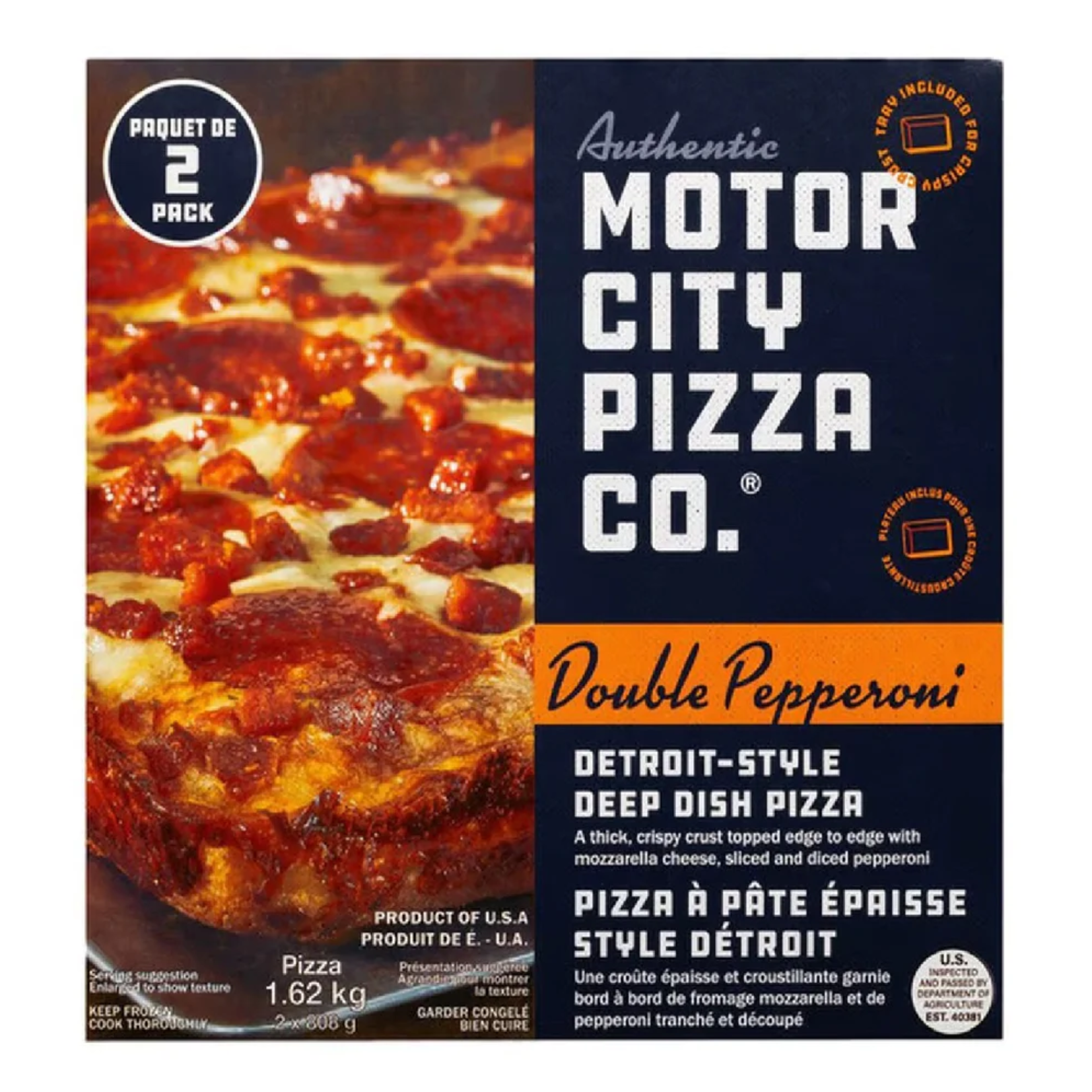 Motor City Pizza Co. Double Pepperoni Pizza 1.62kg
