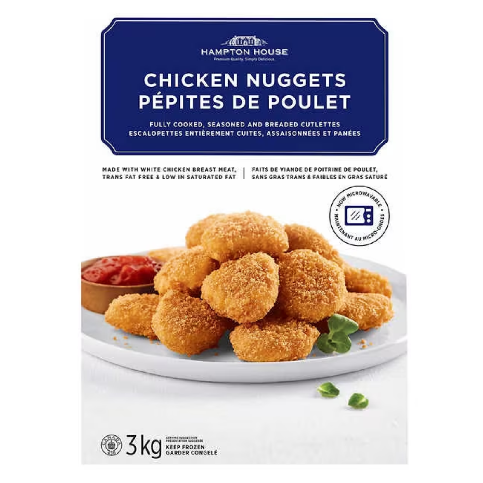 Hampton House White Meat Chicken Nuggets 3kg