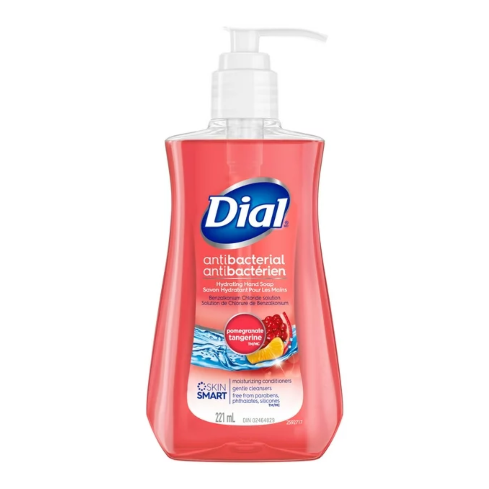 Dial Pomegranate Tangerine Antibacterial Hand Soap  221ml