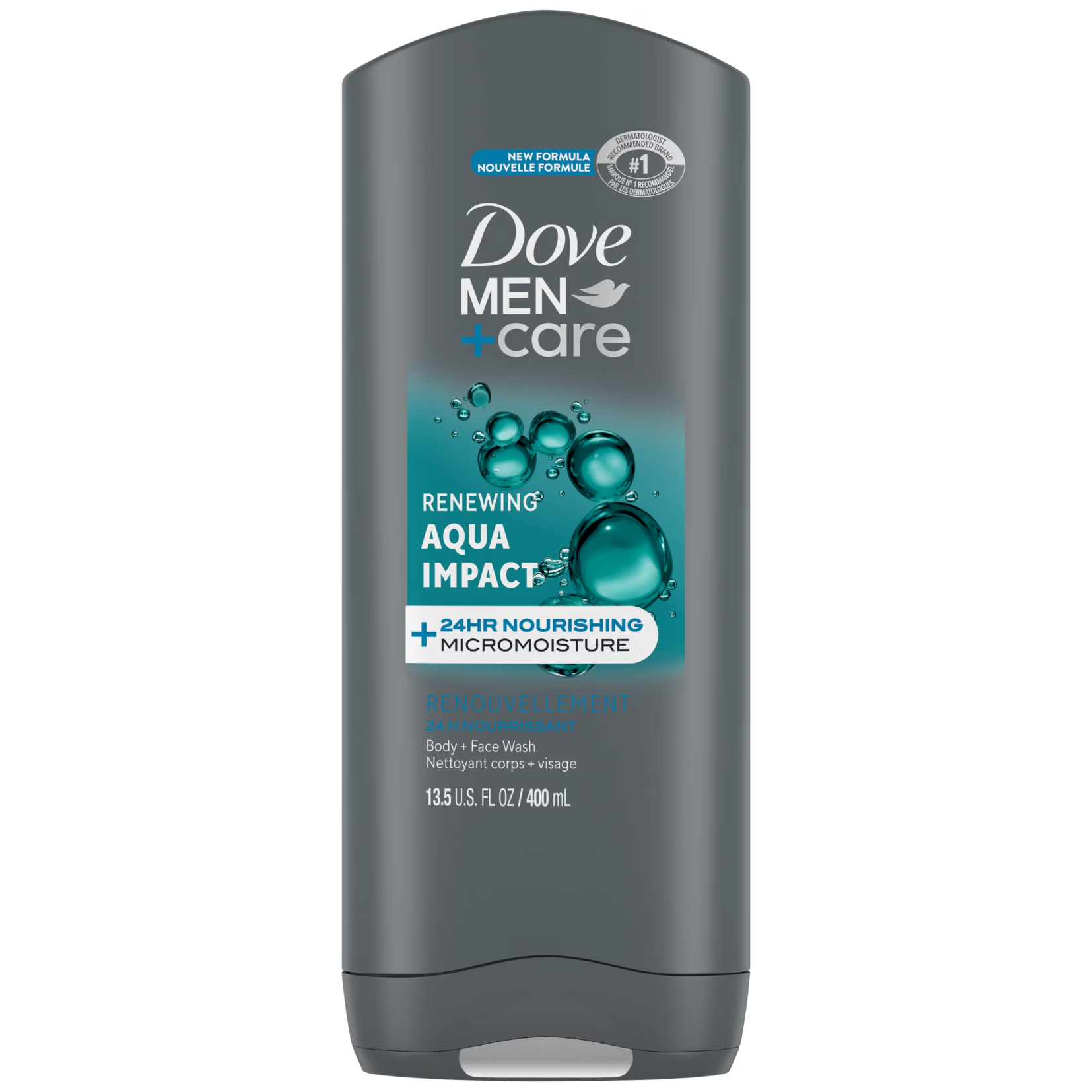 Dove Men Aqua Impact Body & Face Wash 400ml