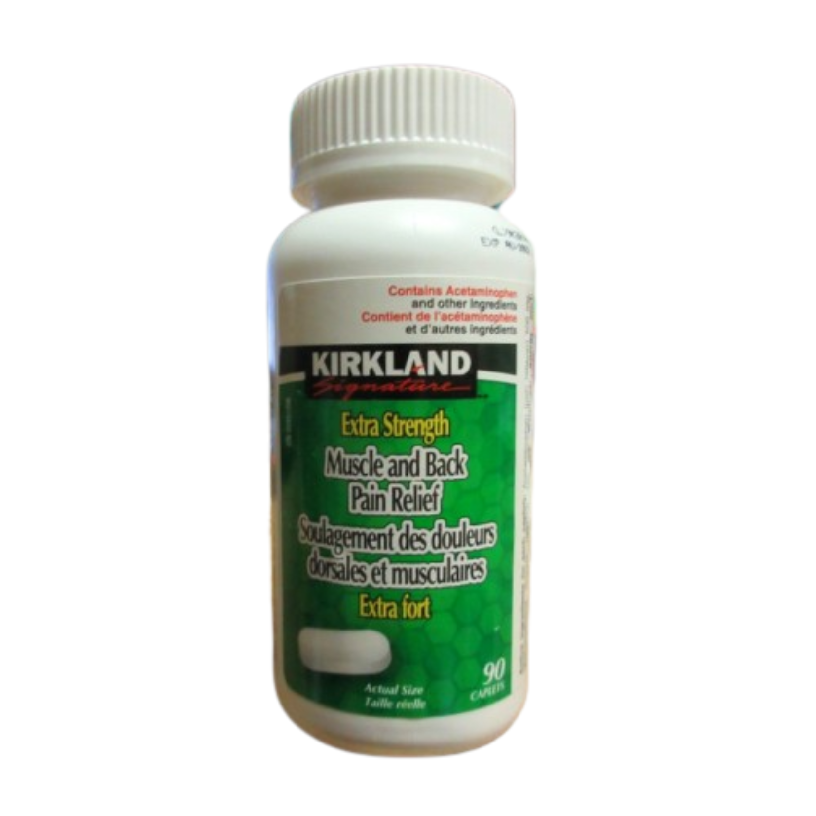 Kirkland Signature Extra Strength Muscle and Back Pain Relief Caplets 90ct
