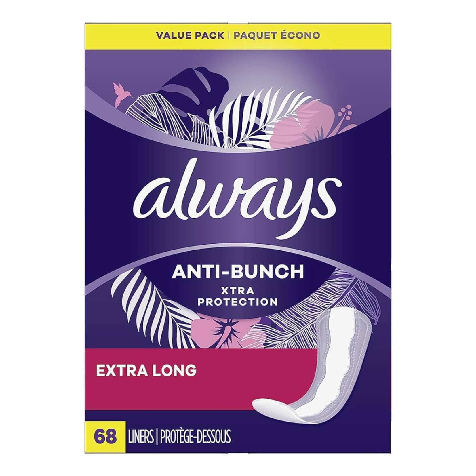 Always Extra Long Xtra Protection Liners 68ct