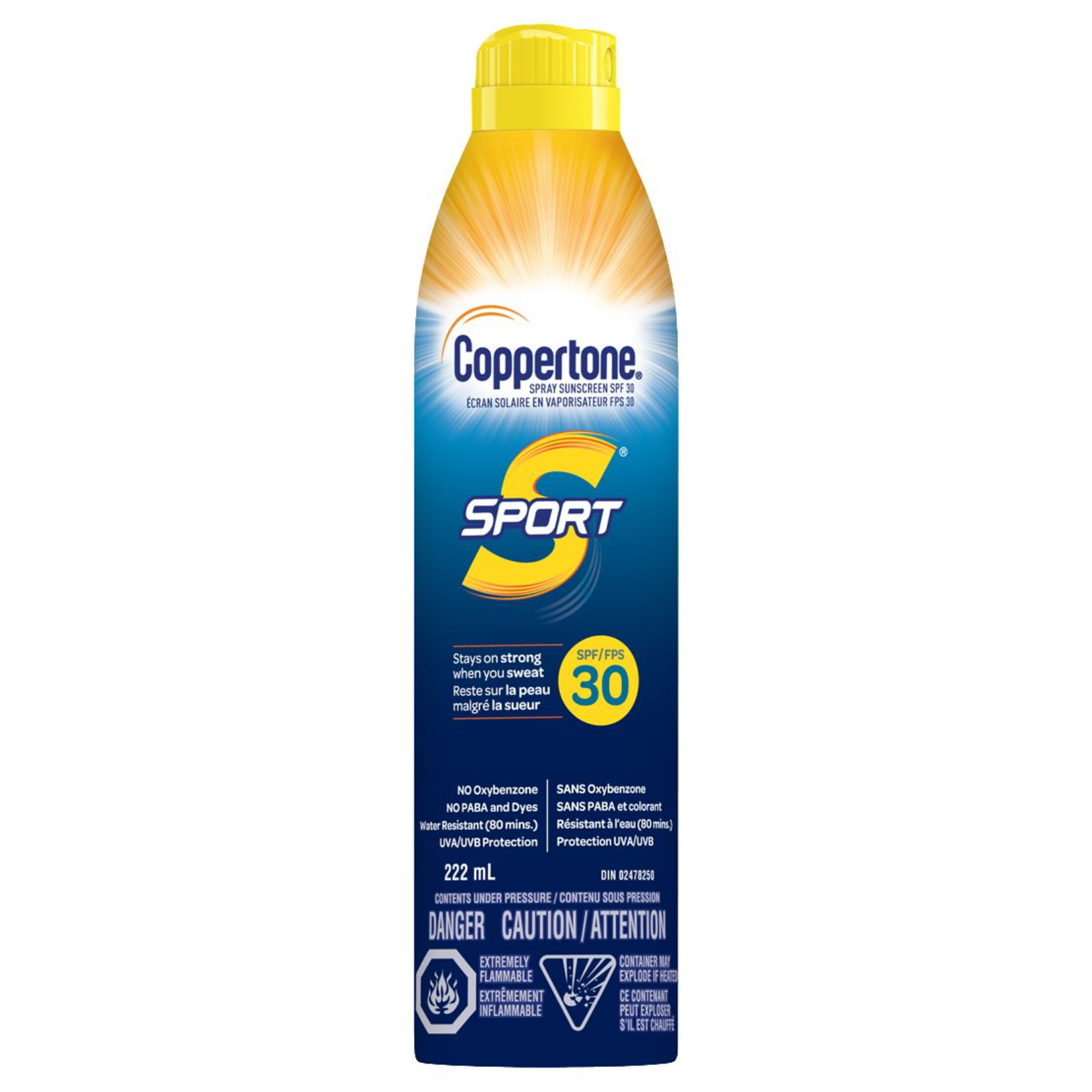 Coppertone Sport SPF 30 Sun Screen Spray 222ml
