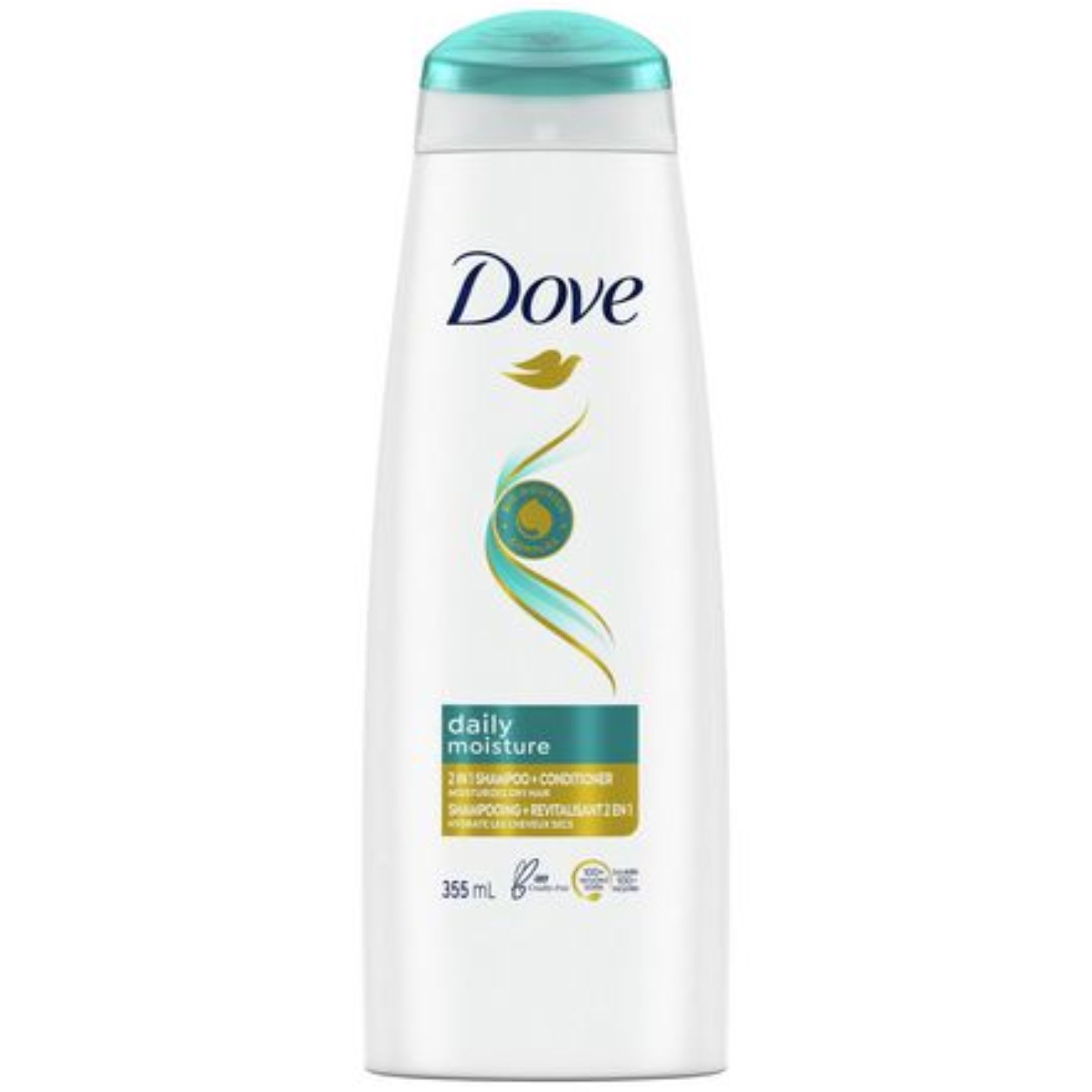 Dove 2 in 1 Daily Moisture Shampoo & Conditioner 355ml