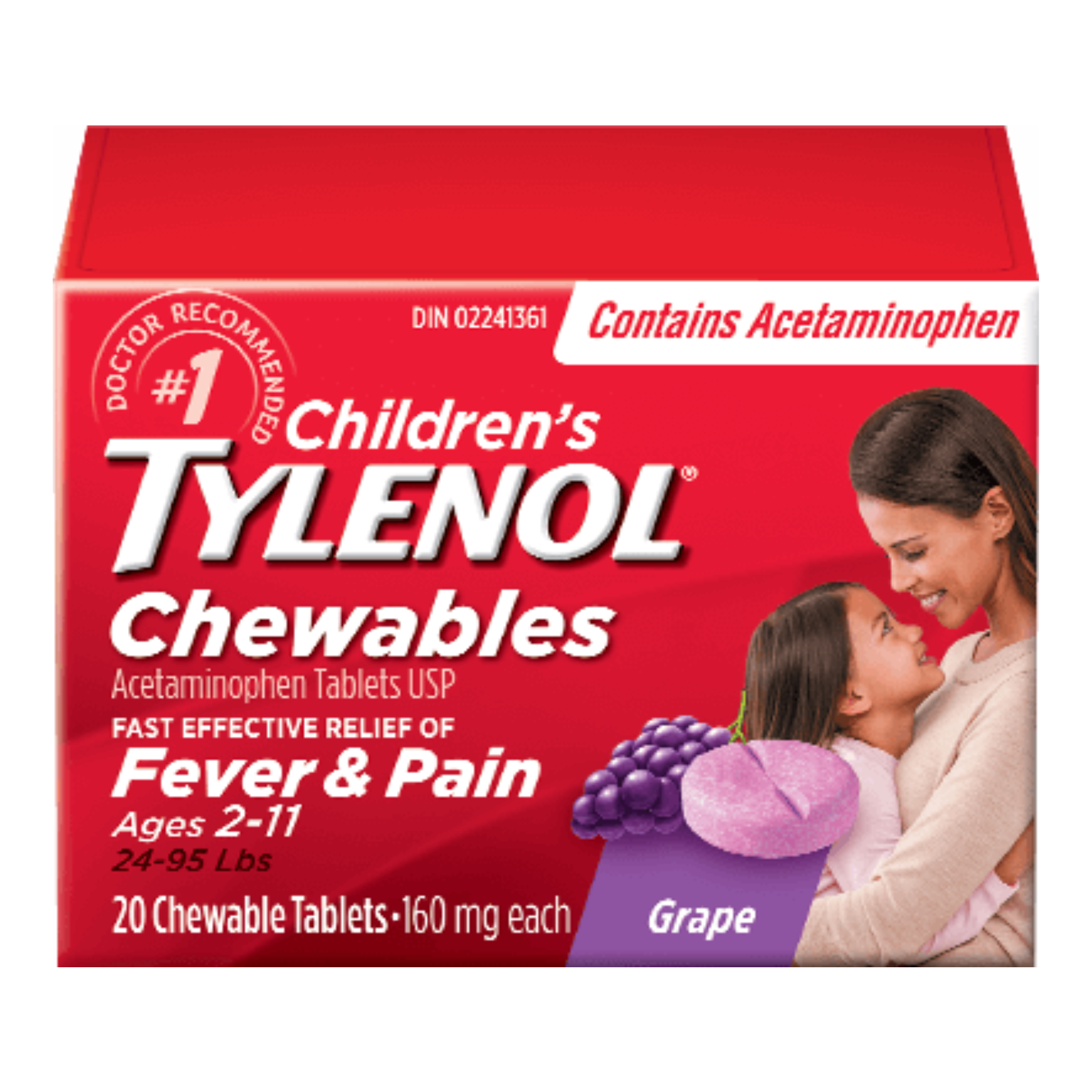 Children's Tylenol Chewable Tablets 20ct