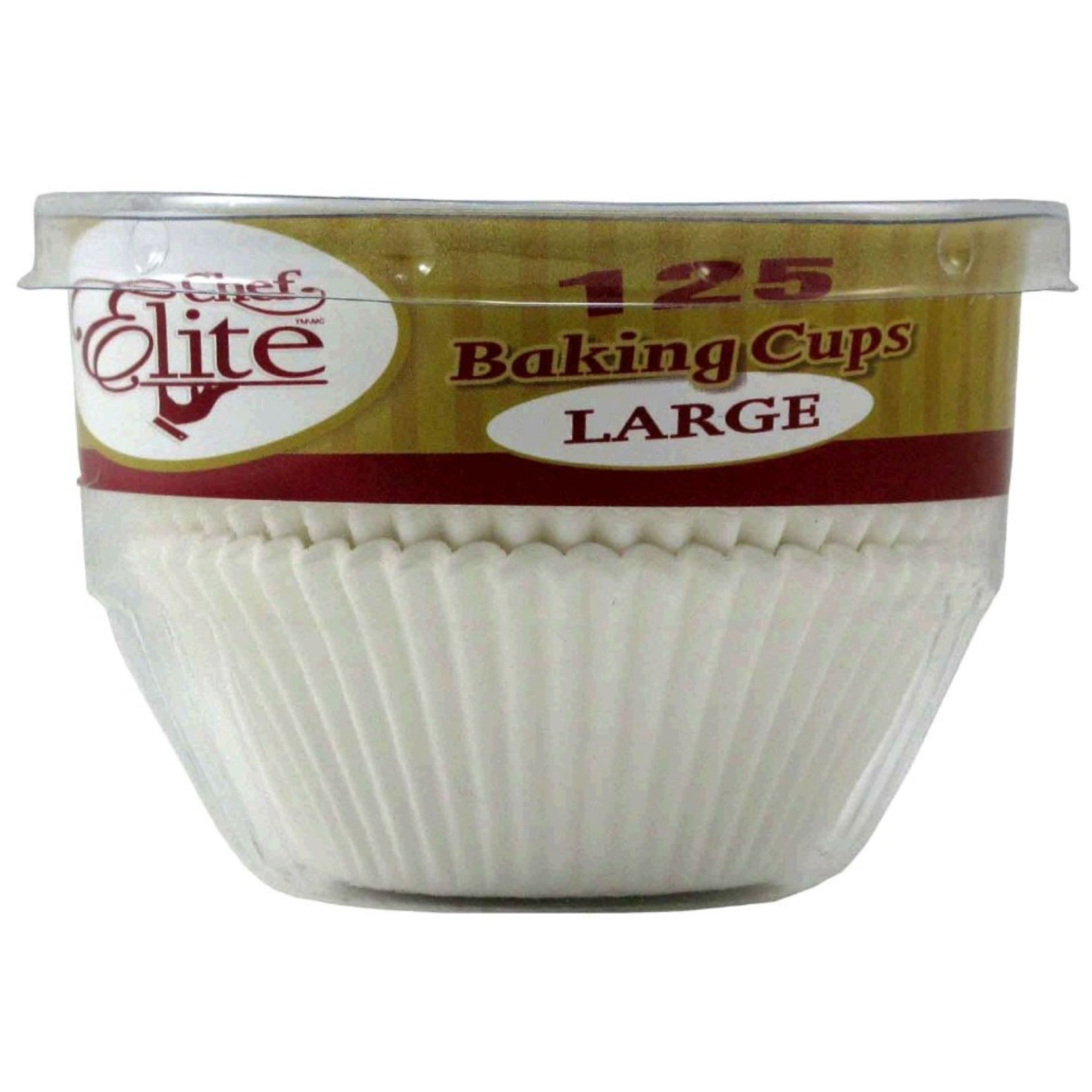 Chef Elite Large Baking Cups 125ct
