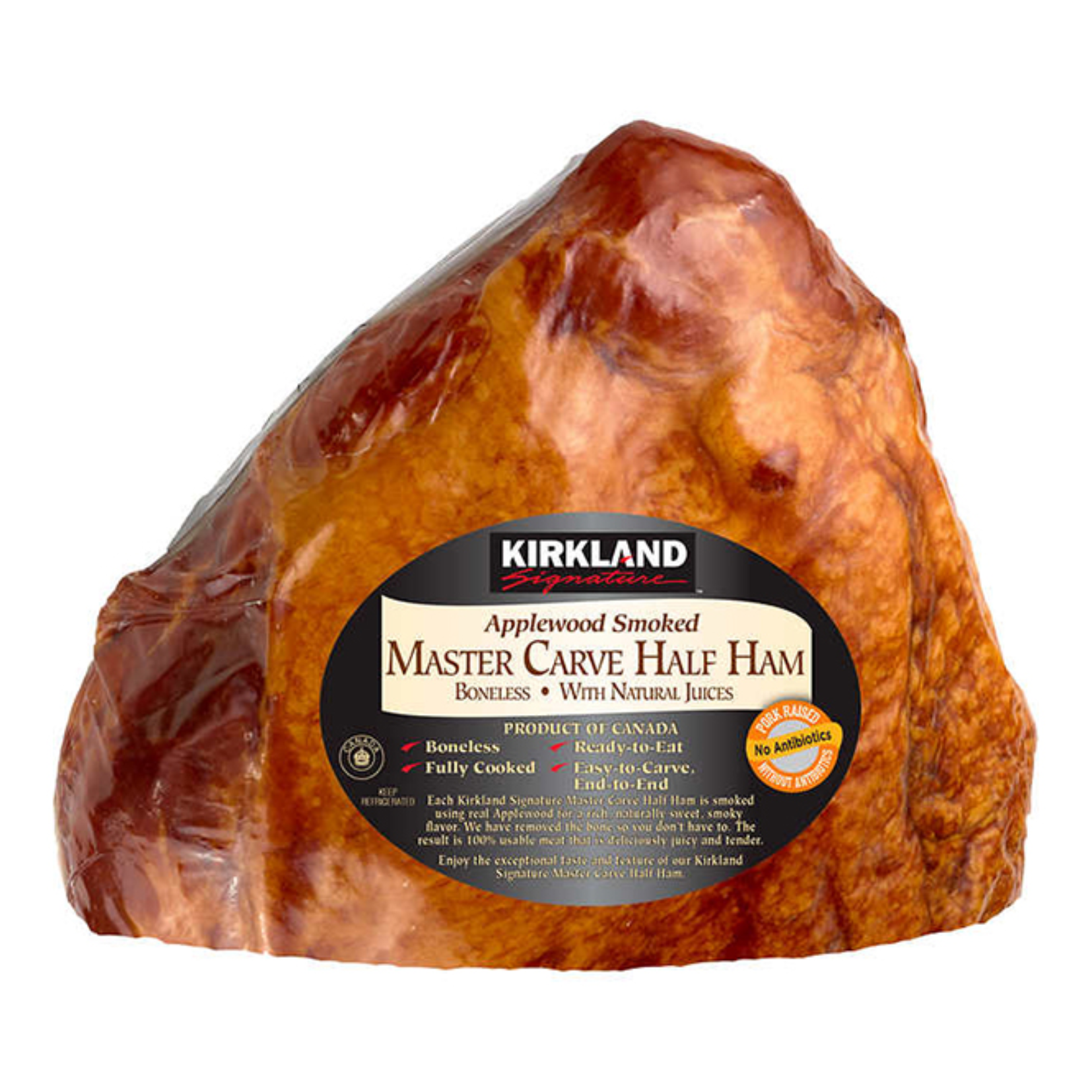 Kirkland Applewood Smoked Master Carve Ham x 1kg