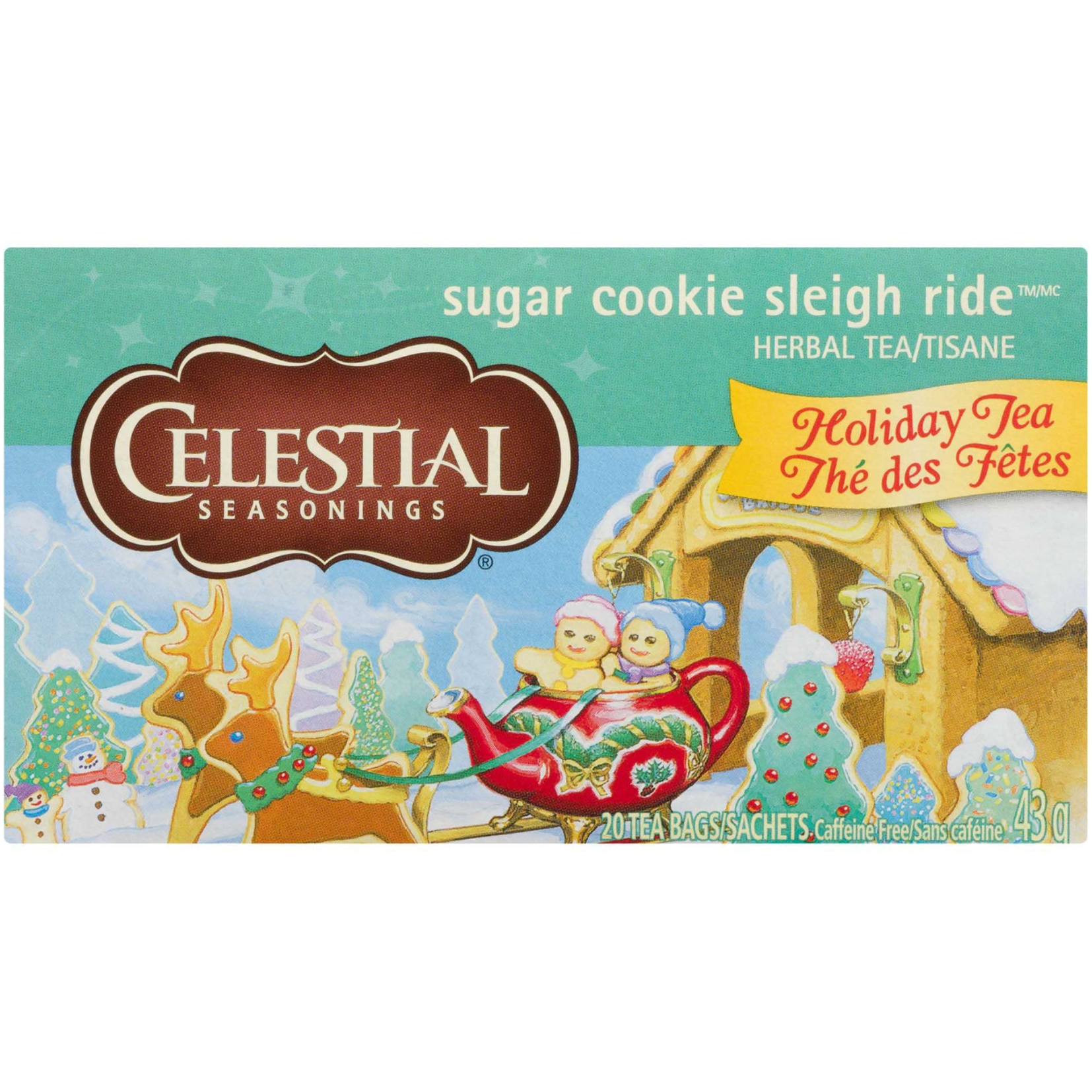 Celestial Seasonings Sugar Cookie Sleigh Ride Tea 43g