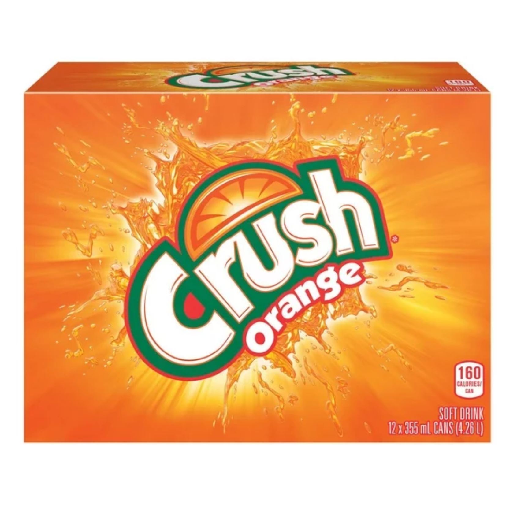 Crush Orange Soda 355ml x 12