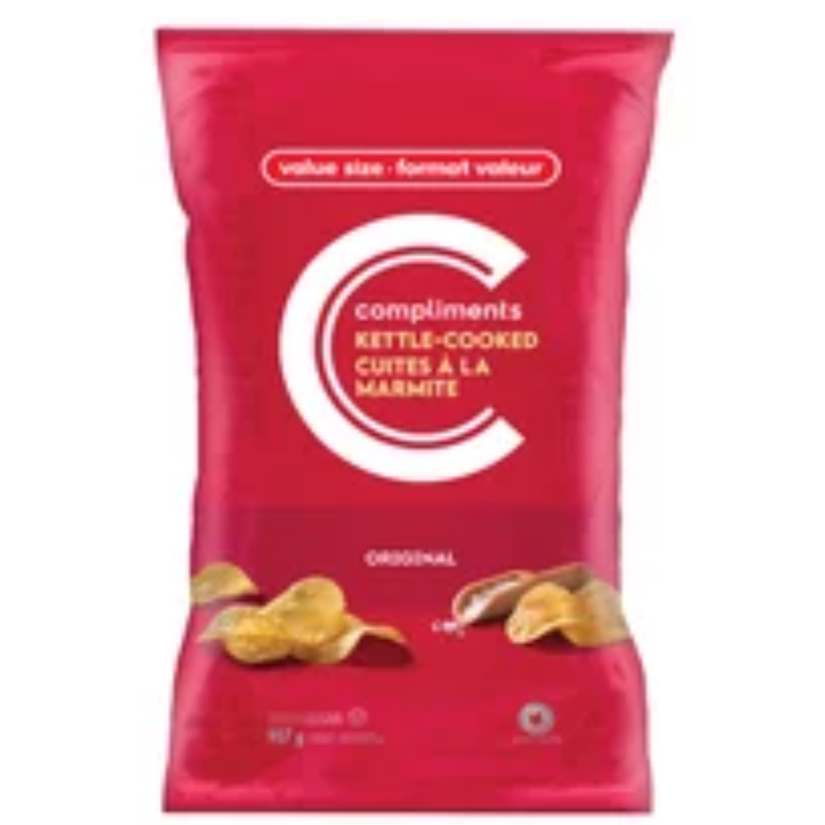 Compliments Original Kettle Chips 200g