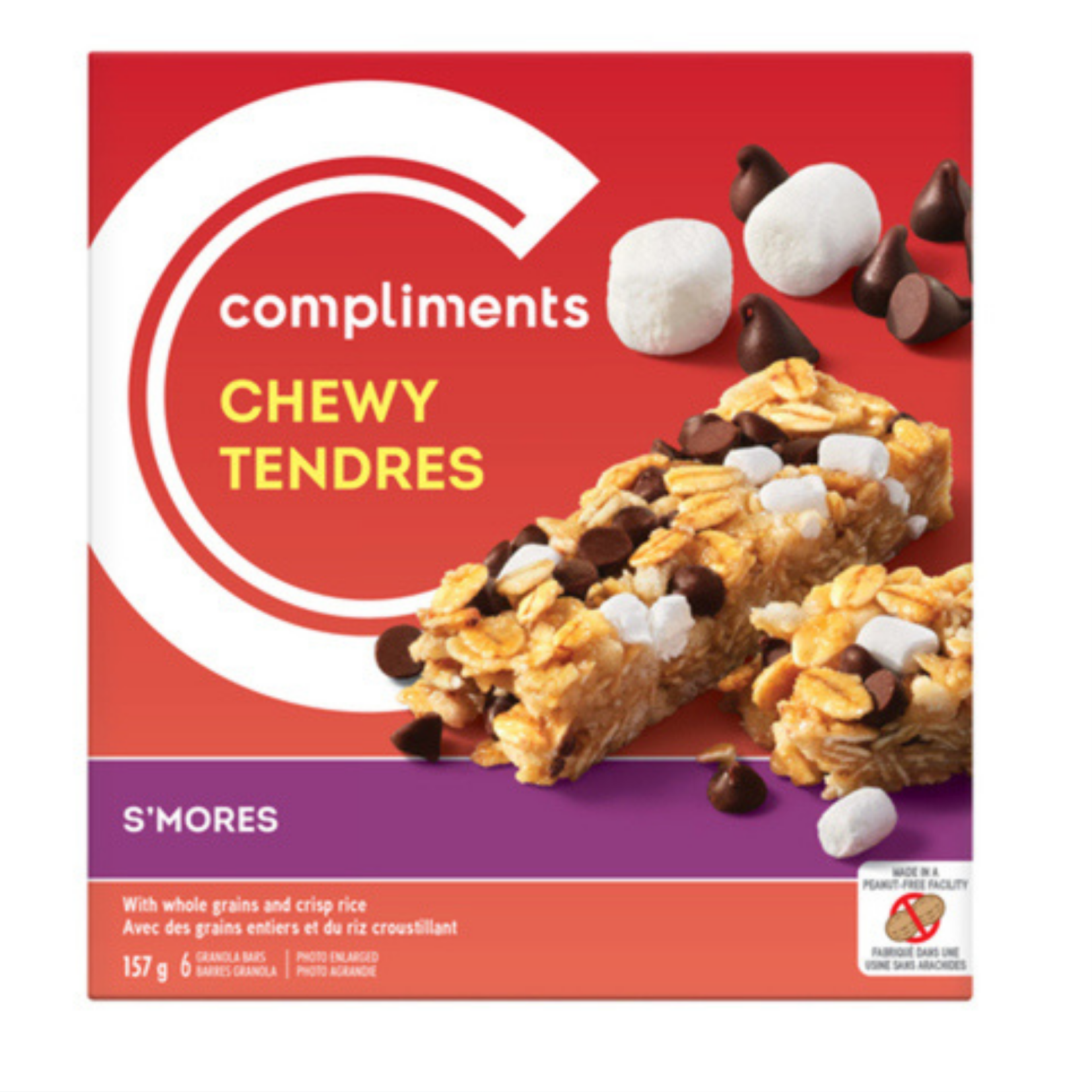 Compliments S'mores Chewy Granola Bars 26g x 5