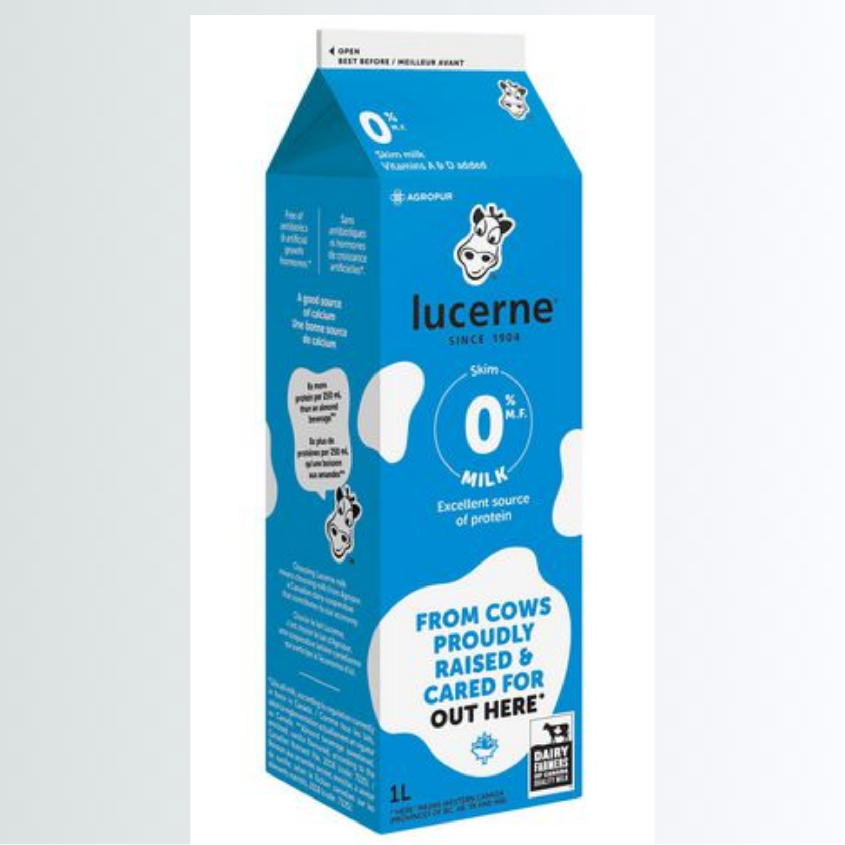 Lucerne 0% Milk 1L