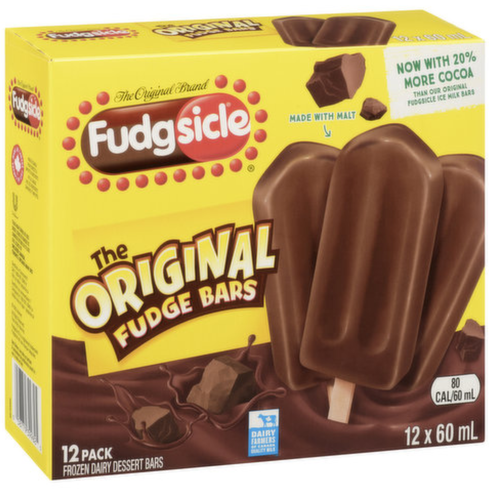 Fudgsicle The Original Fudge Bars  60ml x 12