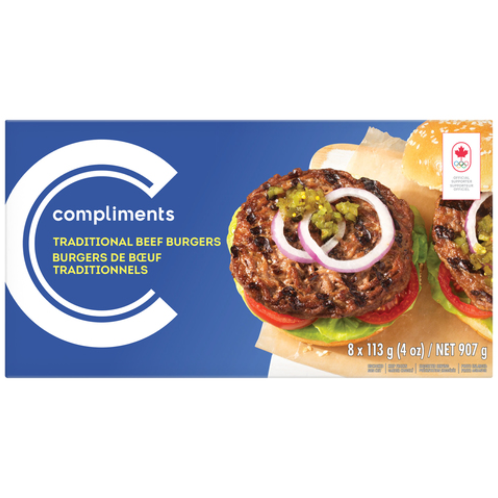 Compliments Traditional Beef Burgers  907g