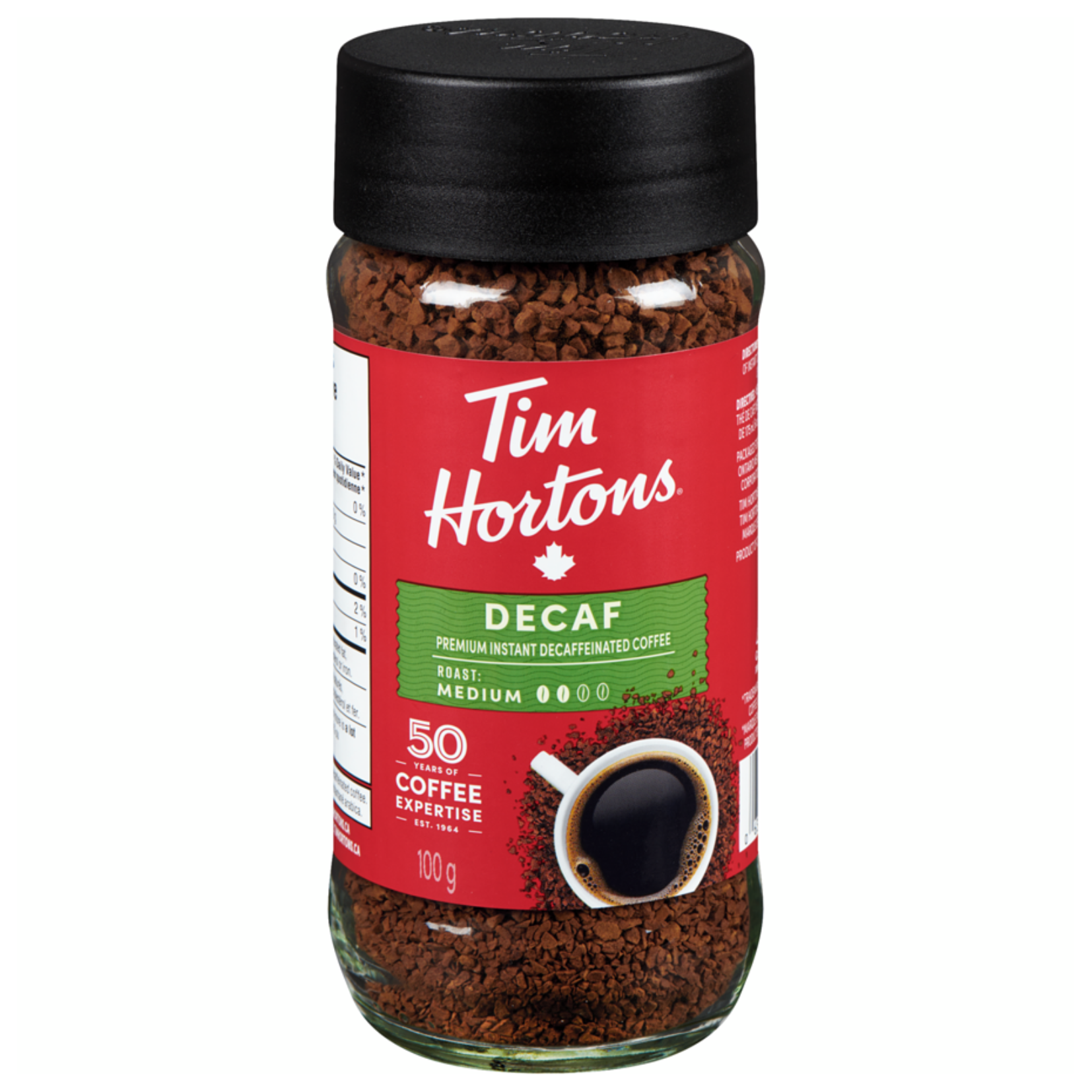 Tim Hortons Decaf Premium Instant Coffee 100g