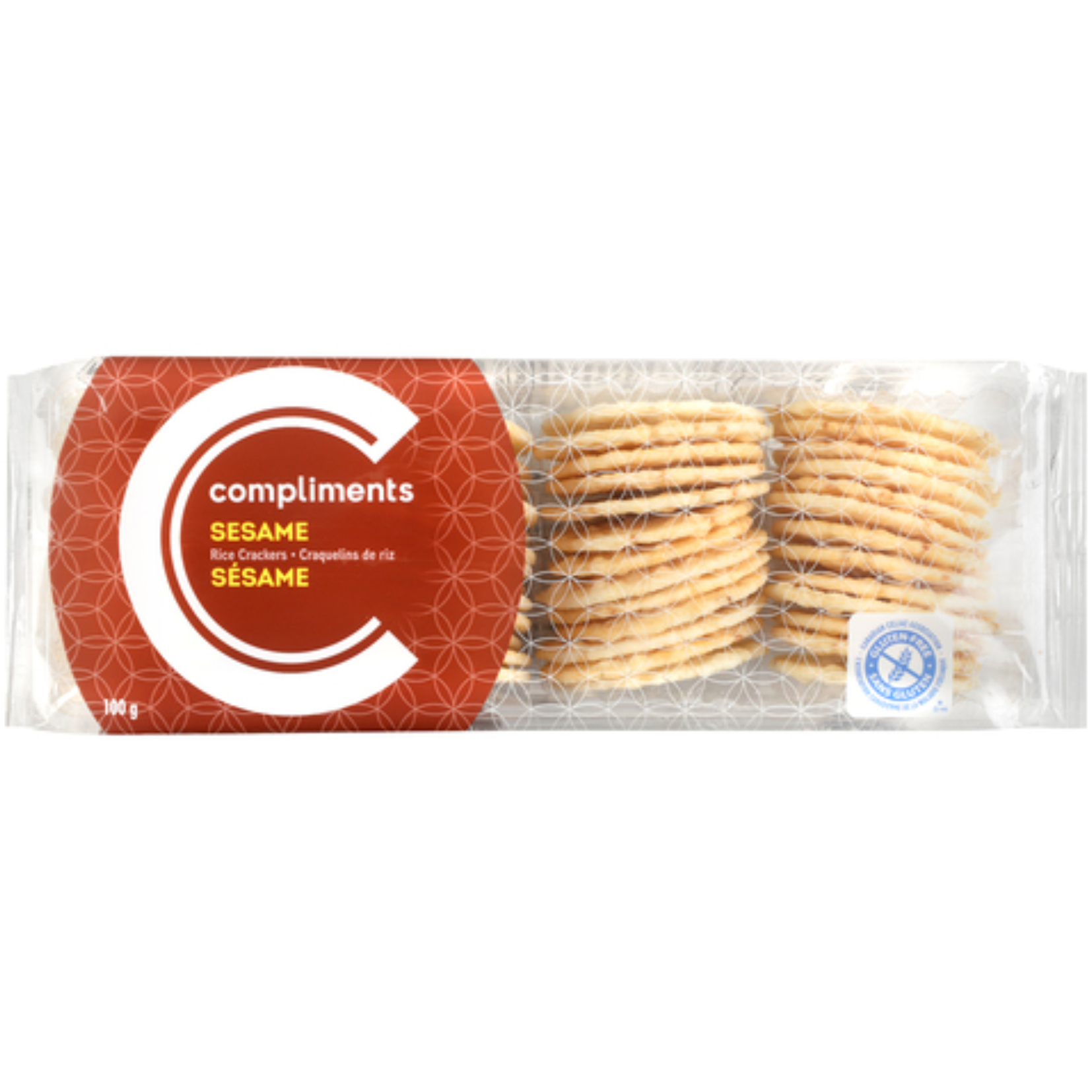 Compliments Sesame Rice Crackers 100g