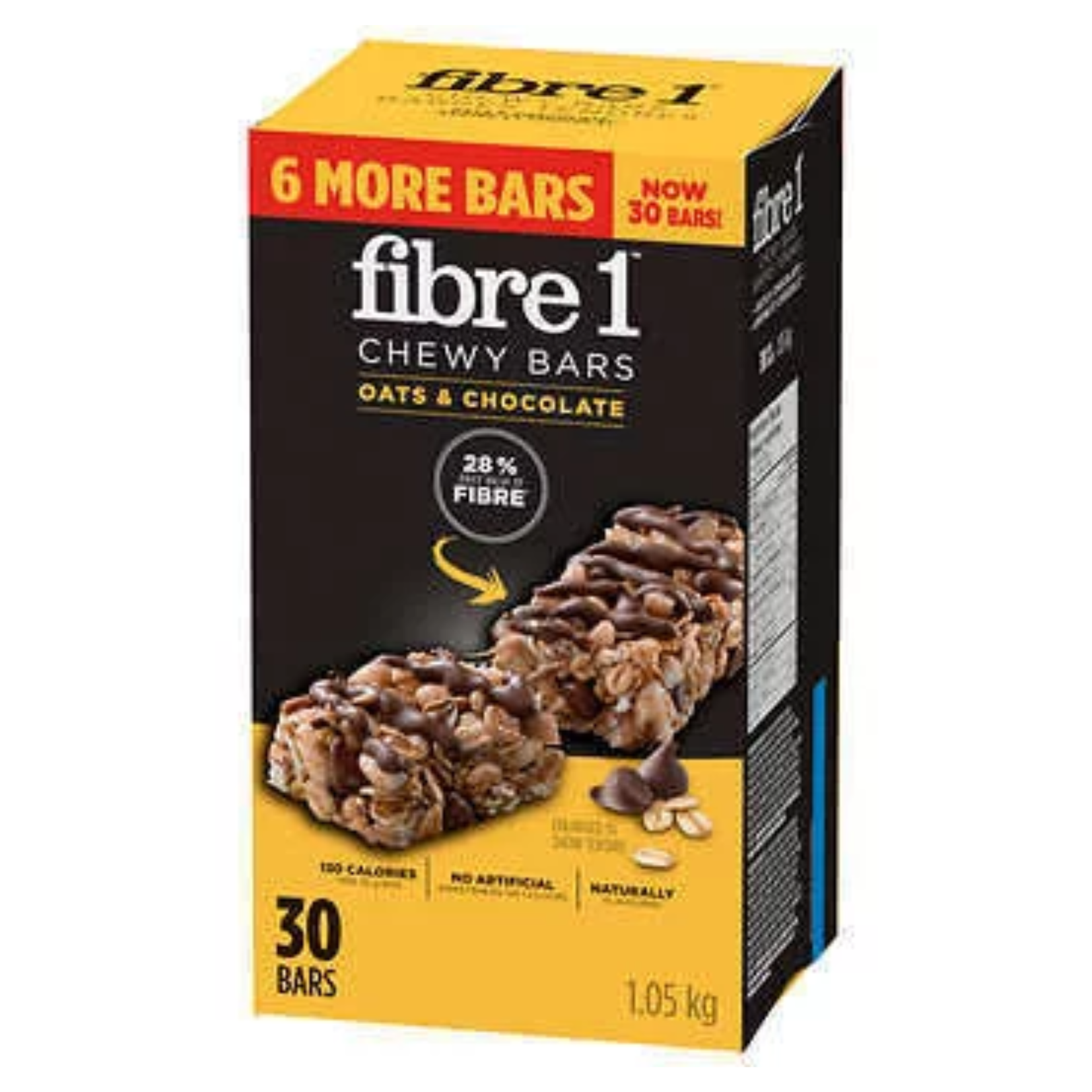 Fibre 1 Chewy Oats & Chocolate Granola Bars 1.05kg