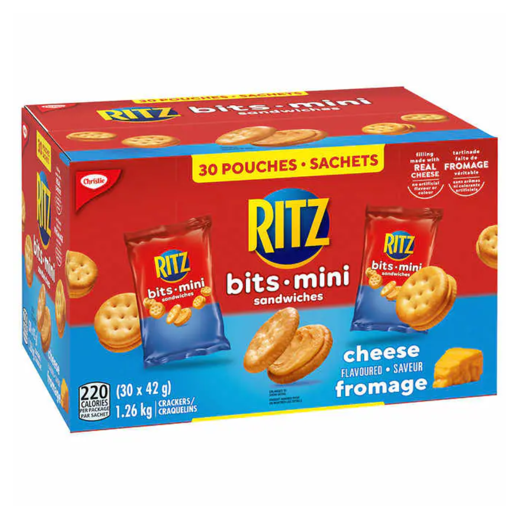 Christie Mini Ritz Bits Cheese Flavoured Sandwiches 42g x 30