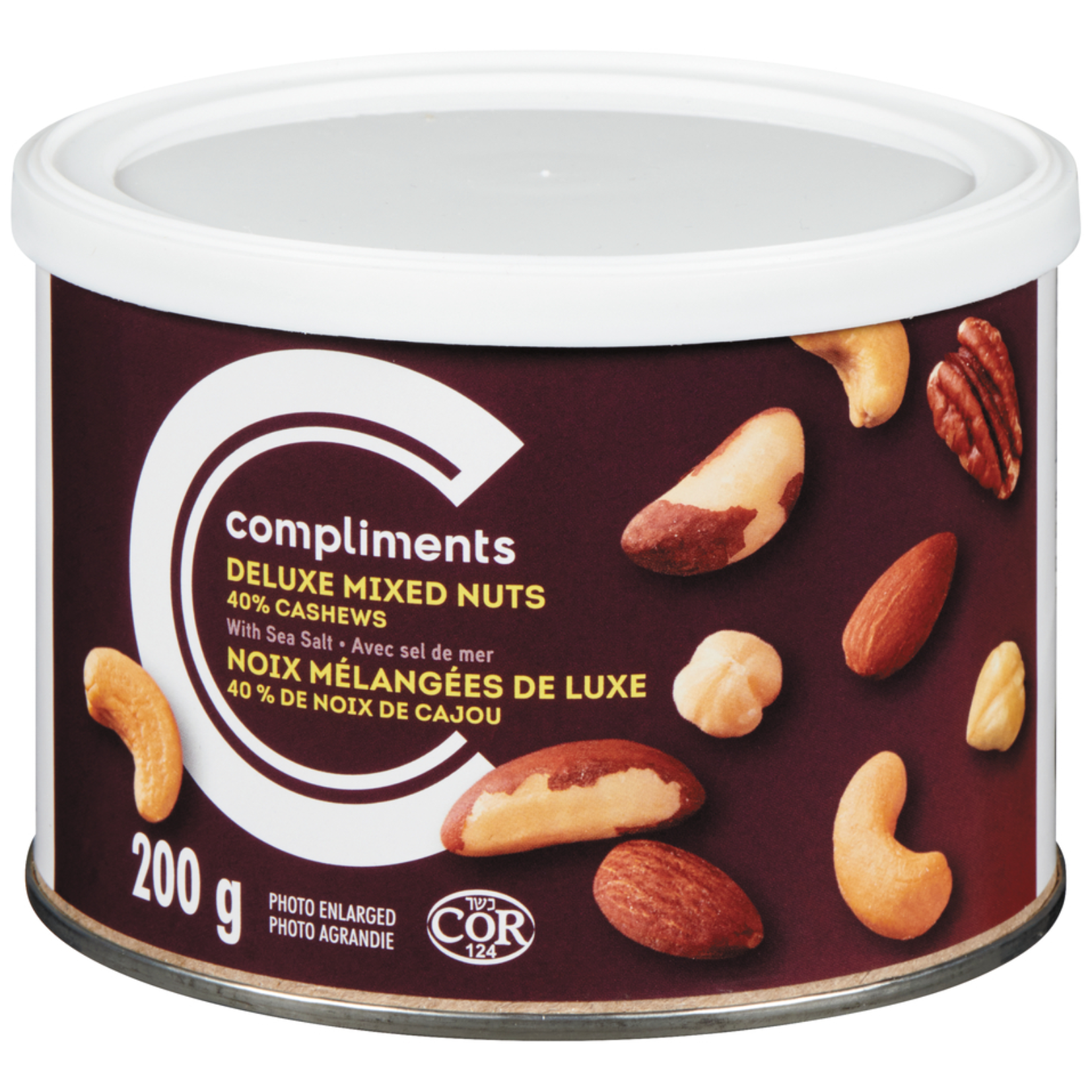 Compliments Deluxe 40% Roasted Cashews Mixed Nuts 200g