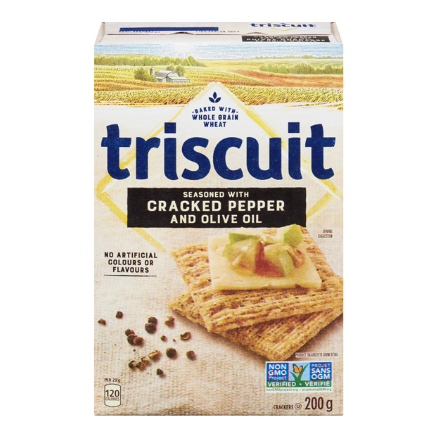 Christie Triscuit Cracked Pepper & Olive Oil Crackers 200g