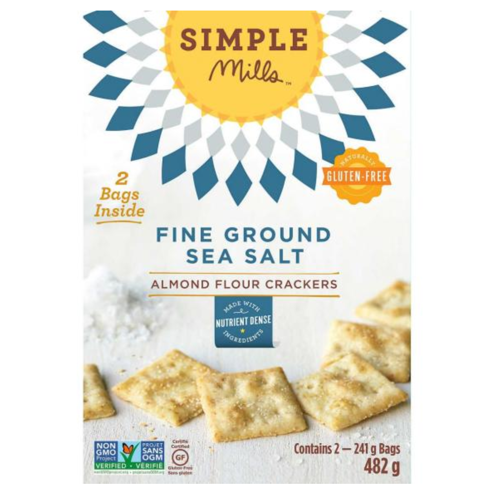 Simple Mills Gluten Free Almond Flour Crackers 241g x 2