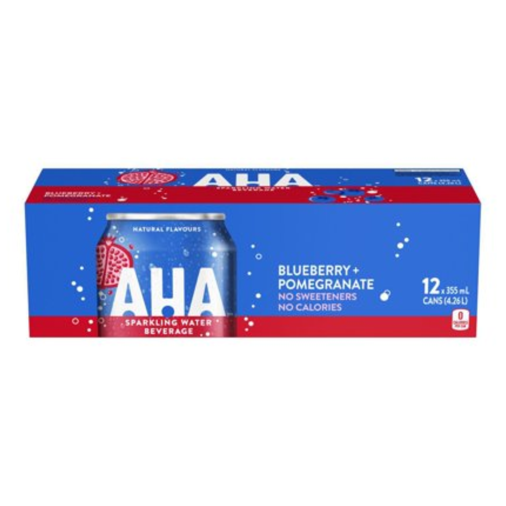 AHA Blueberry + Pomegranate Sparkling Water 355ml x 12