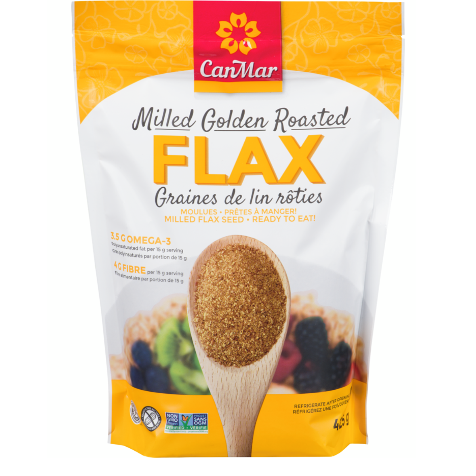 CanMar Milled Golden Roasted Flax Seed 425g