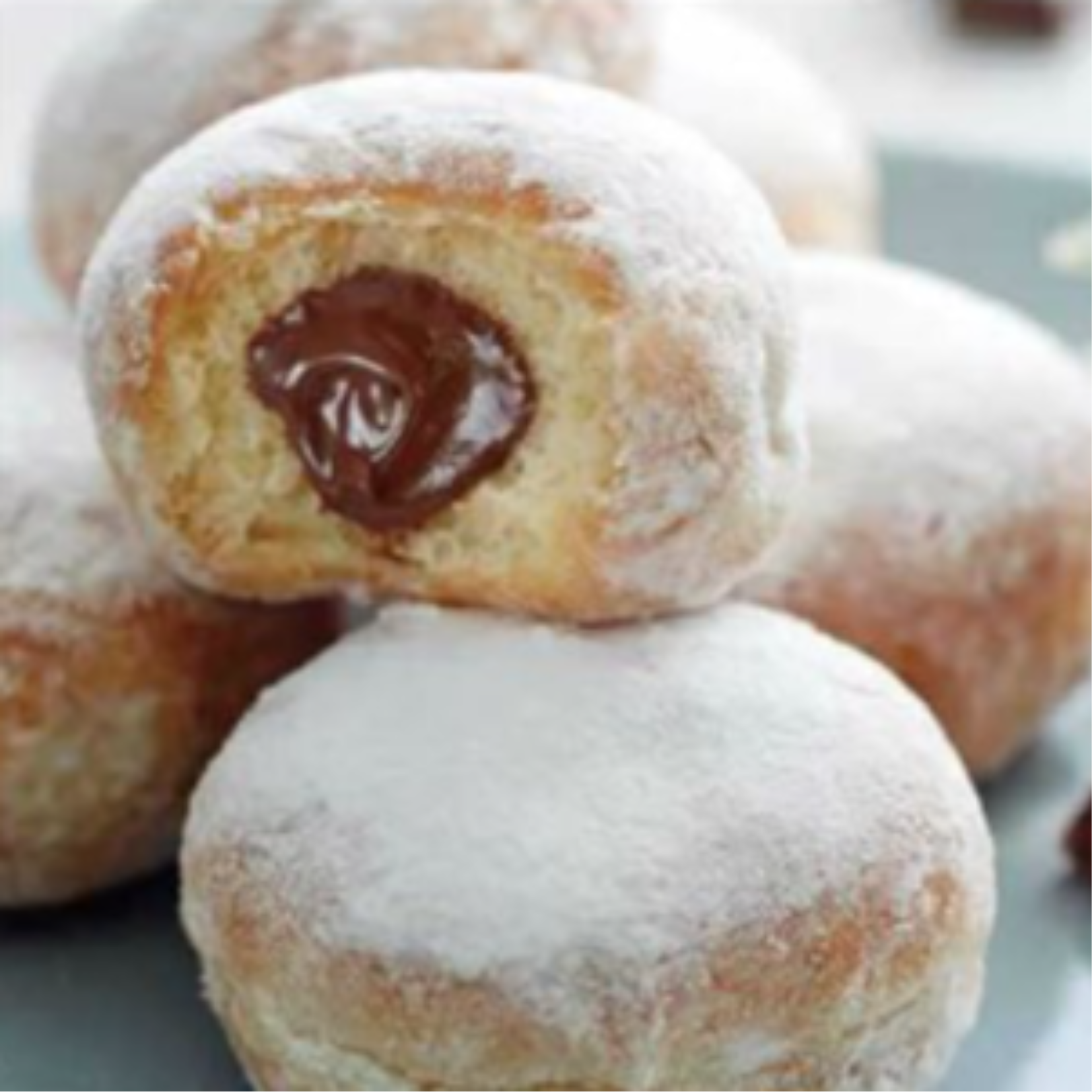Deluca's Chocolate-Hazelnut Mini Donuts 8ct