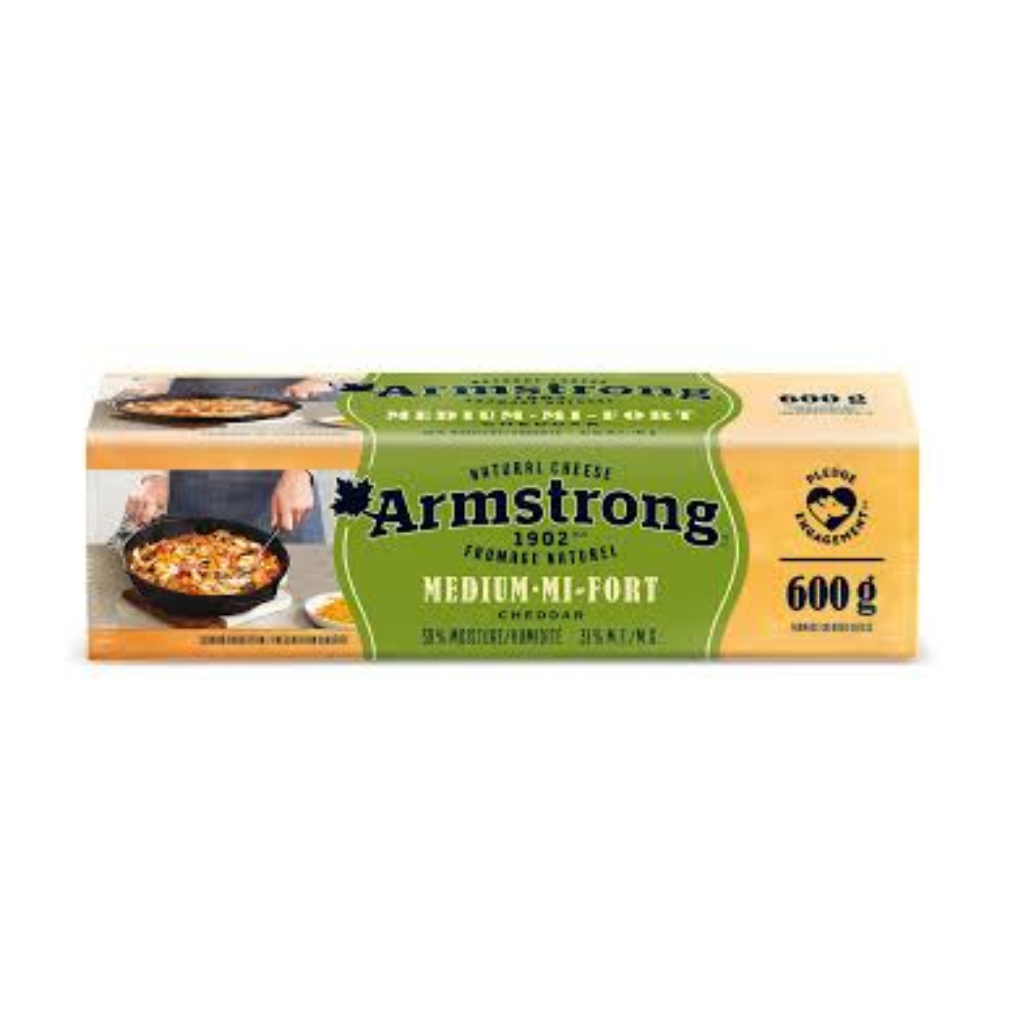 Armstrong Medium Cheddar Cheese 600g
