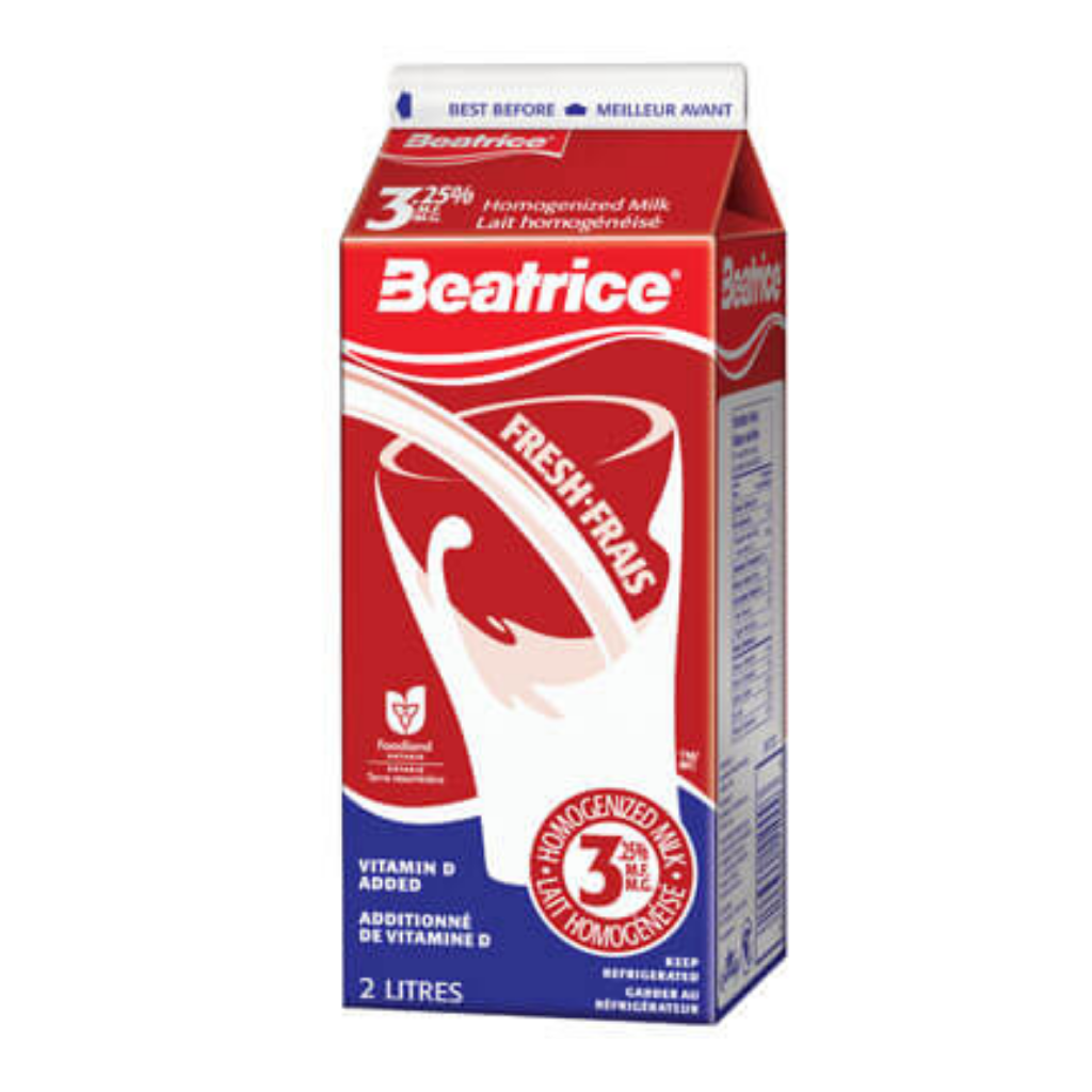 Beatrice 3.25% Milk 2L