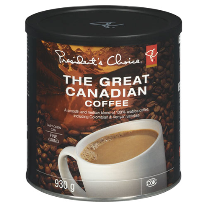 President's Choice The Great Canadian Coffee 930g