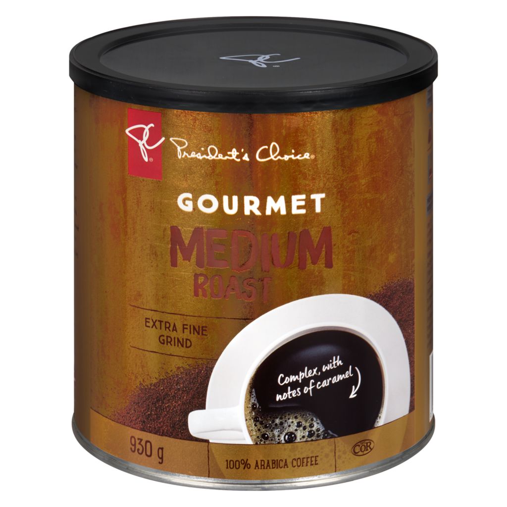 President's Choice Gourmet Medium Roast Extra Fine Grind Coffee 930g