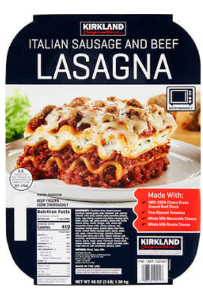 Kirkland Lasagna 1.5kg