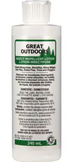 Great Outdoors Insect Repellant Lotion Adult 30% Deet 240ml