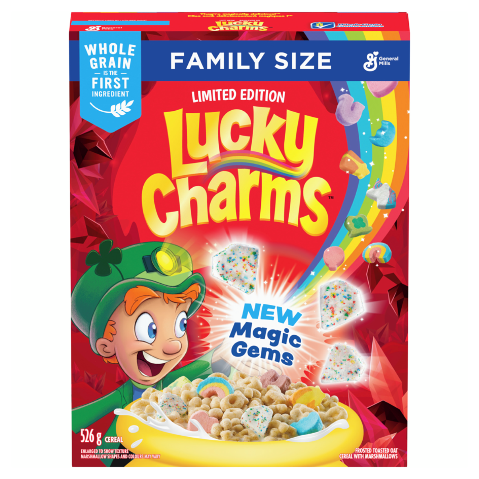 General Mills Lucky Charms Cereal Family Size 526g