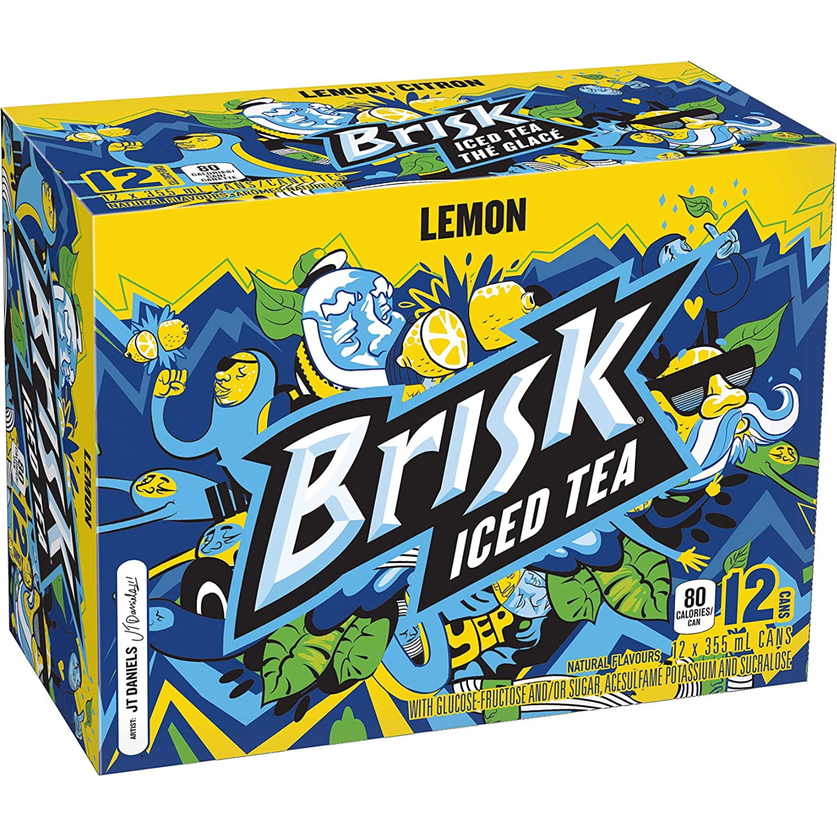 Brisk Lemon Iced Tea 355ml x 12