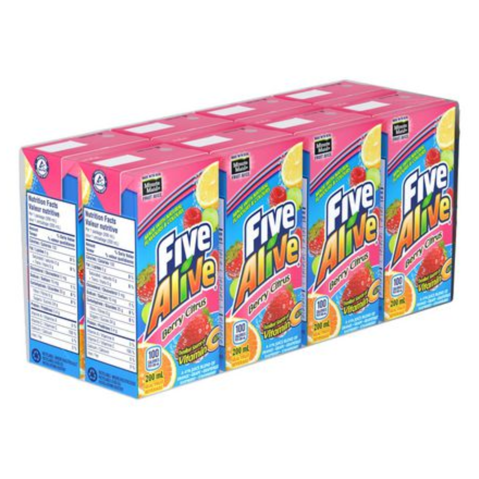 Five Alive Berry Citrus Juice 200ml x 8