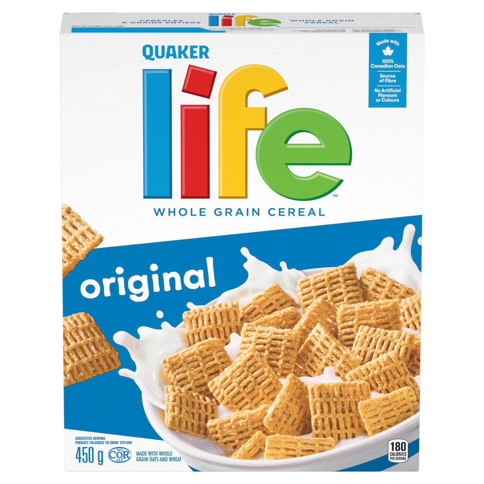Quaker Whole Grain Life Cereal 450g