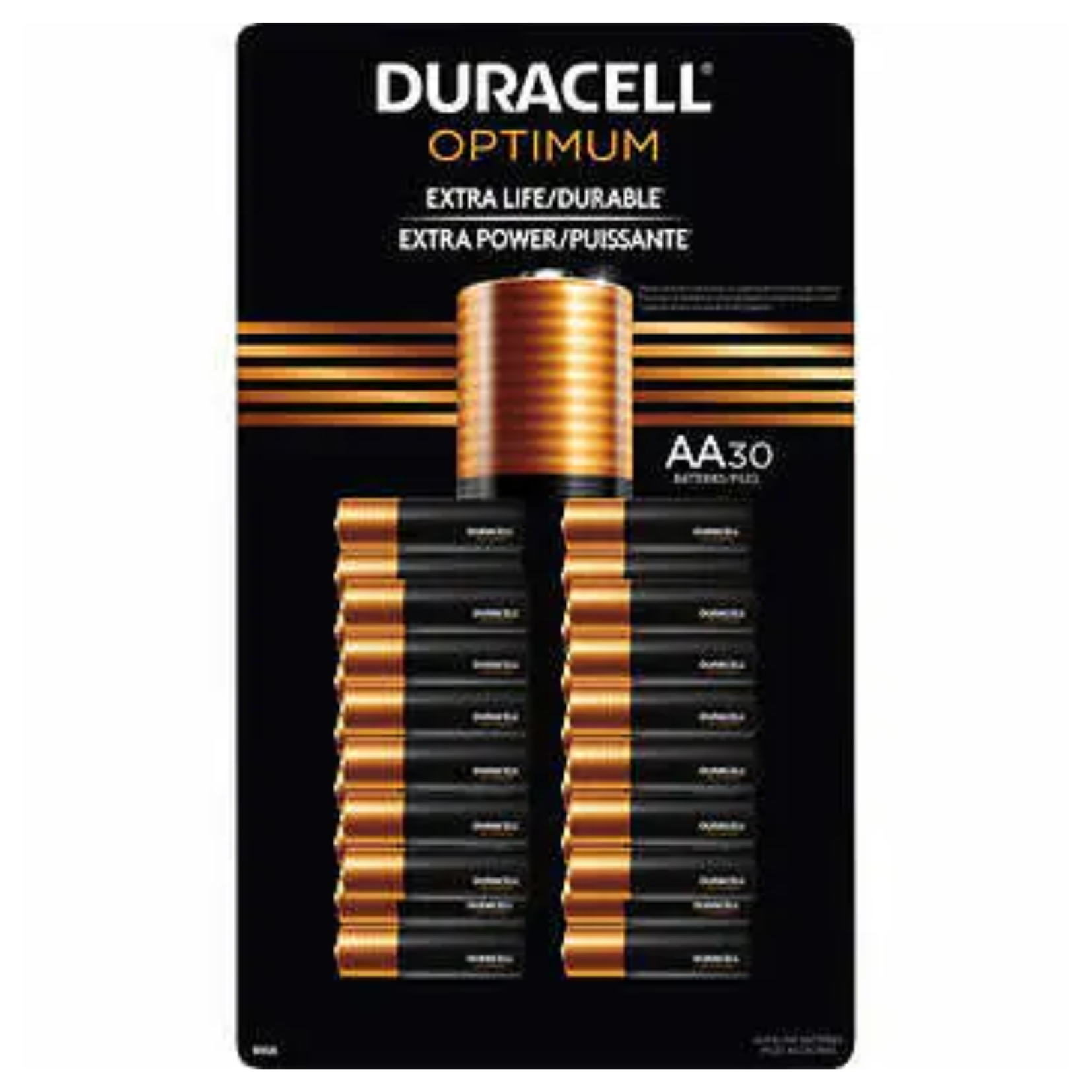 Duracell Extra Life AA Batteries 30ct