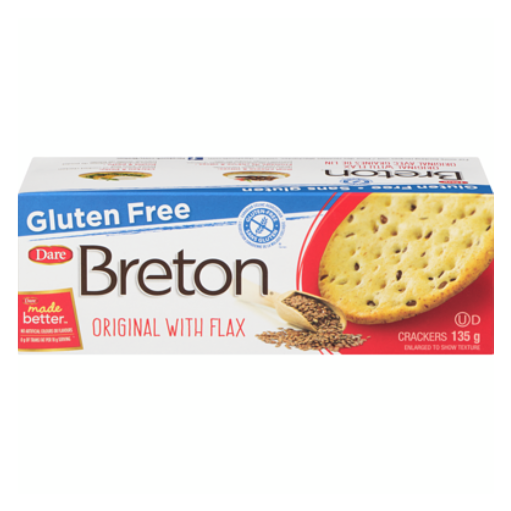 Dare Breton Gluten Free Original with Flax Crackers 135g