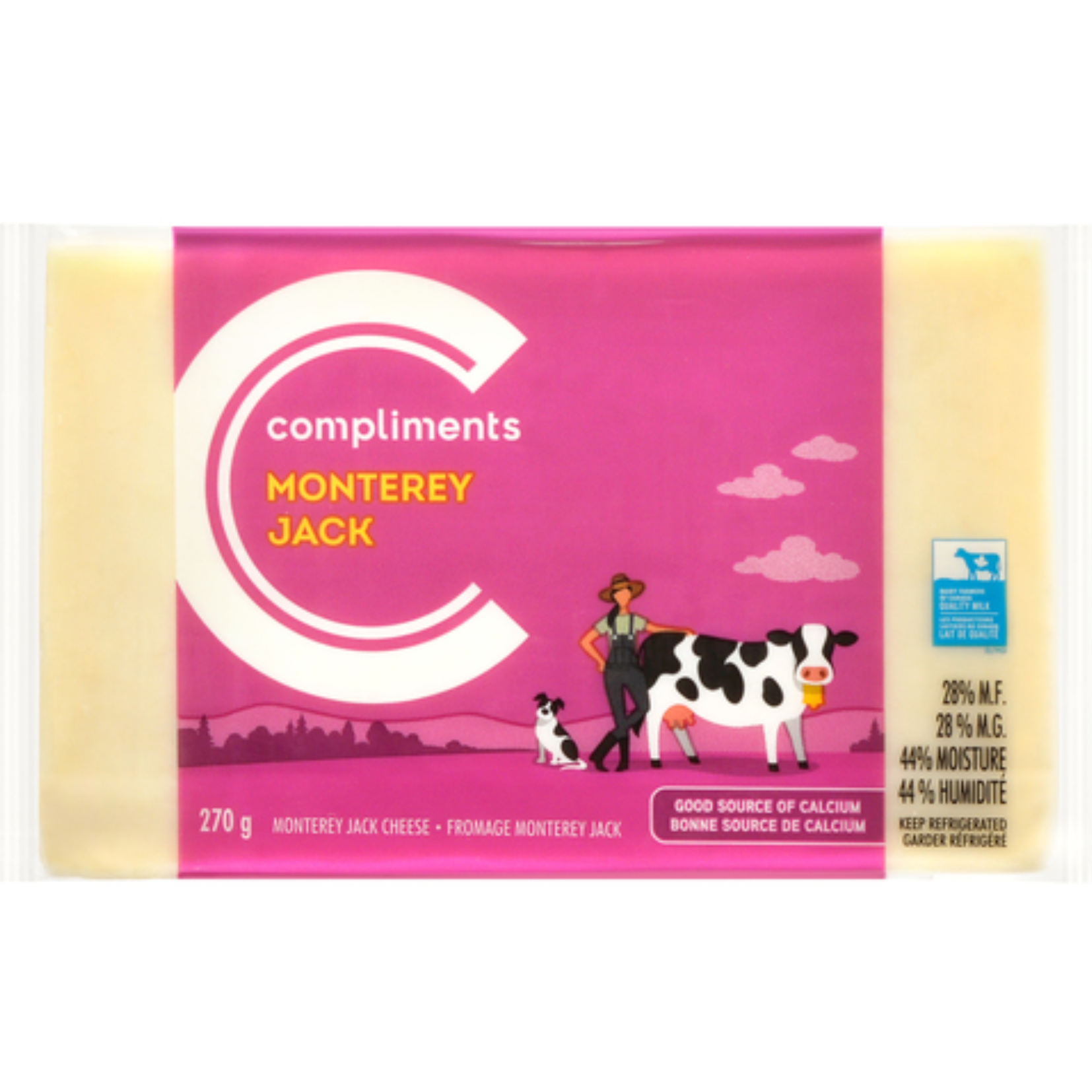 Compliments Monterey Jack Cheese 270g