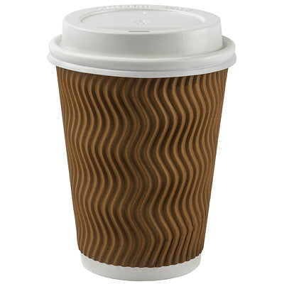 Cafe Express Insulated Hot Cups With Sip Lids 12oz x 25