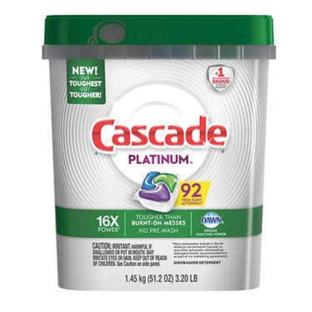 Cascade Platinum Dishwasher Tabs 93ct