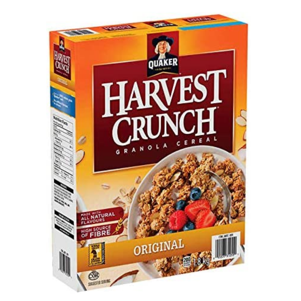 Quaker Original Harvest Crunch Granola Cereal 1.8kg