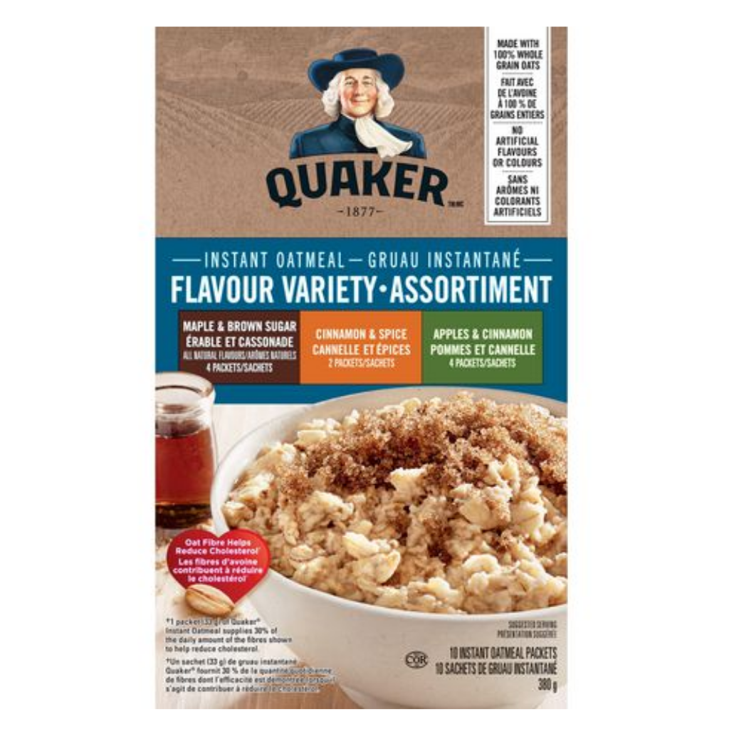 Quaker Variety Pack Instant Oatmeal 8ct